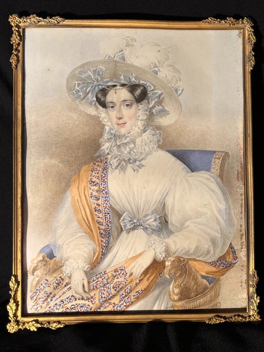 Johann N. Ender (1793-1854) Portrait De Marie-anne De Savoie, Impératrice Consort d'Autriche -photo-3