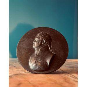 Medallion With A Profile Portrait Of Emperor Alexander I Of Russia In Bas-relief