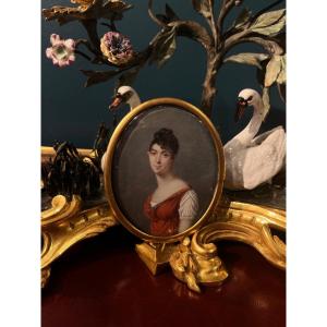 Portrait En Miniature De L’impératrice Joséphine De Beauharnais