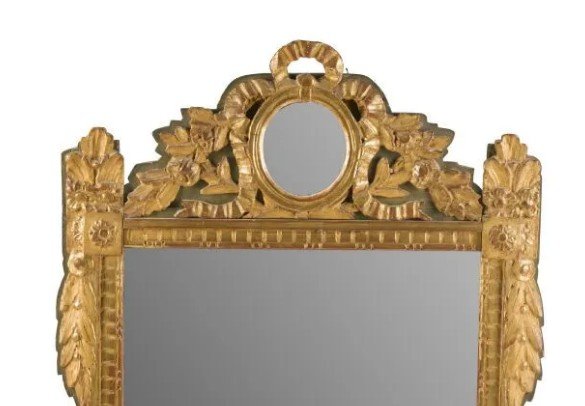 Louis XVI Mirror In Golden Wood-photo-4
