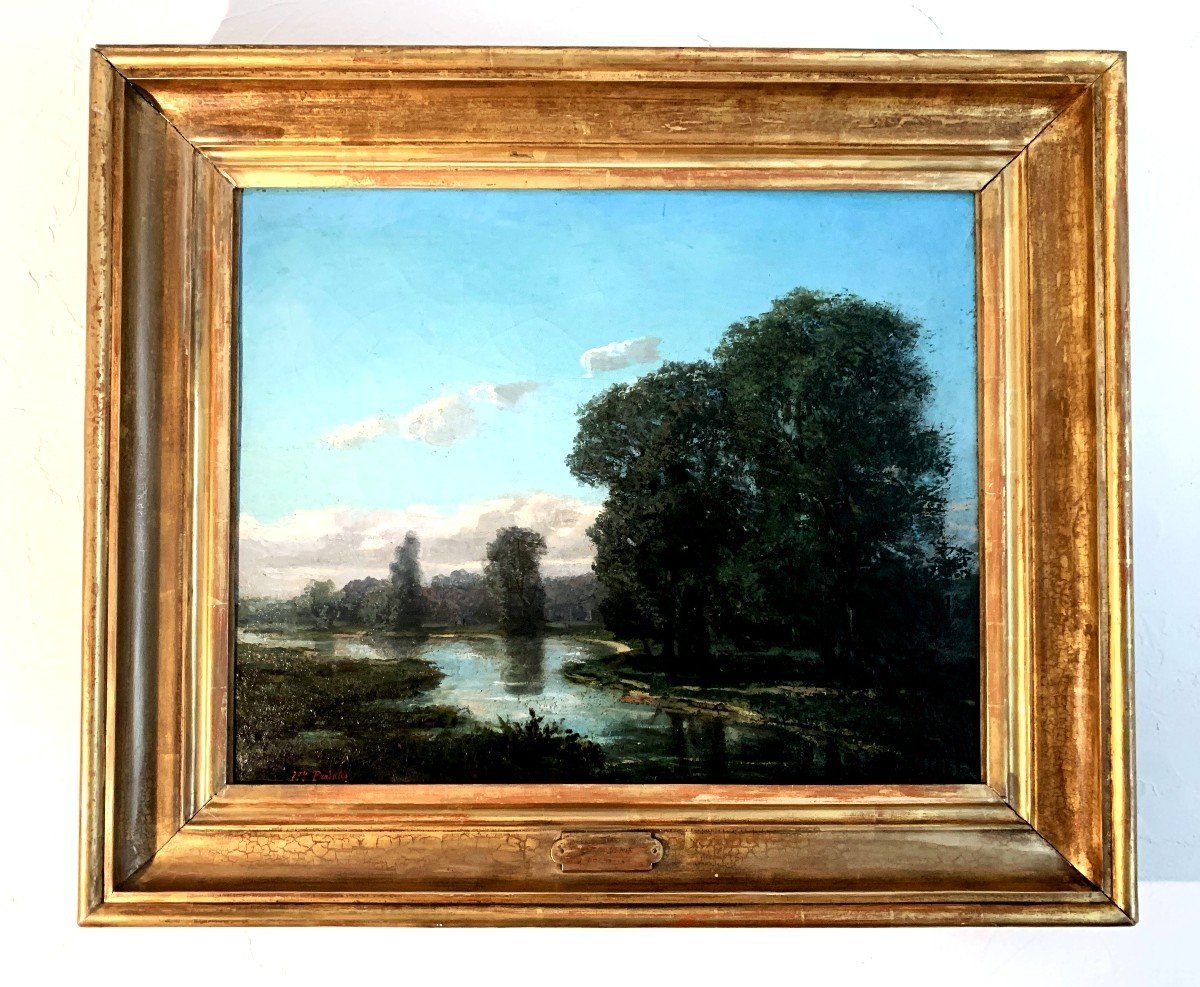 Hippolyte Pradelles " Bord De Garonne " Société Des Amis Des Arts De Bordeaux.