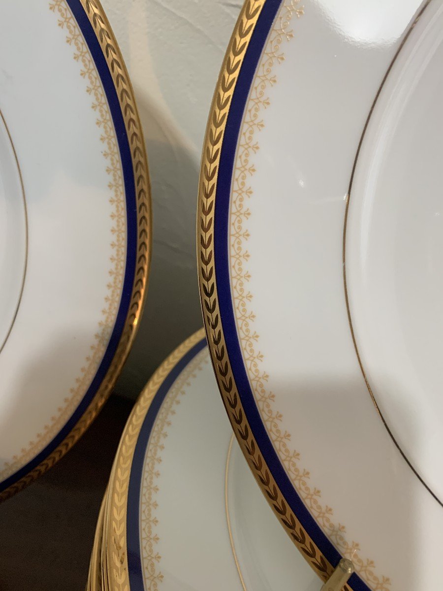 Limited Edition Blue Of France Porcelain Dinner Service Joséphine De Beauharnais-photo-4