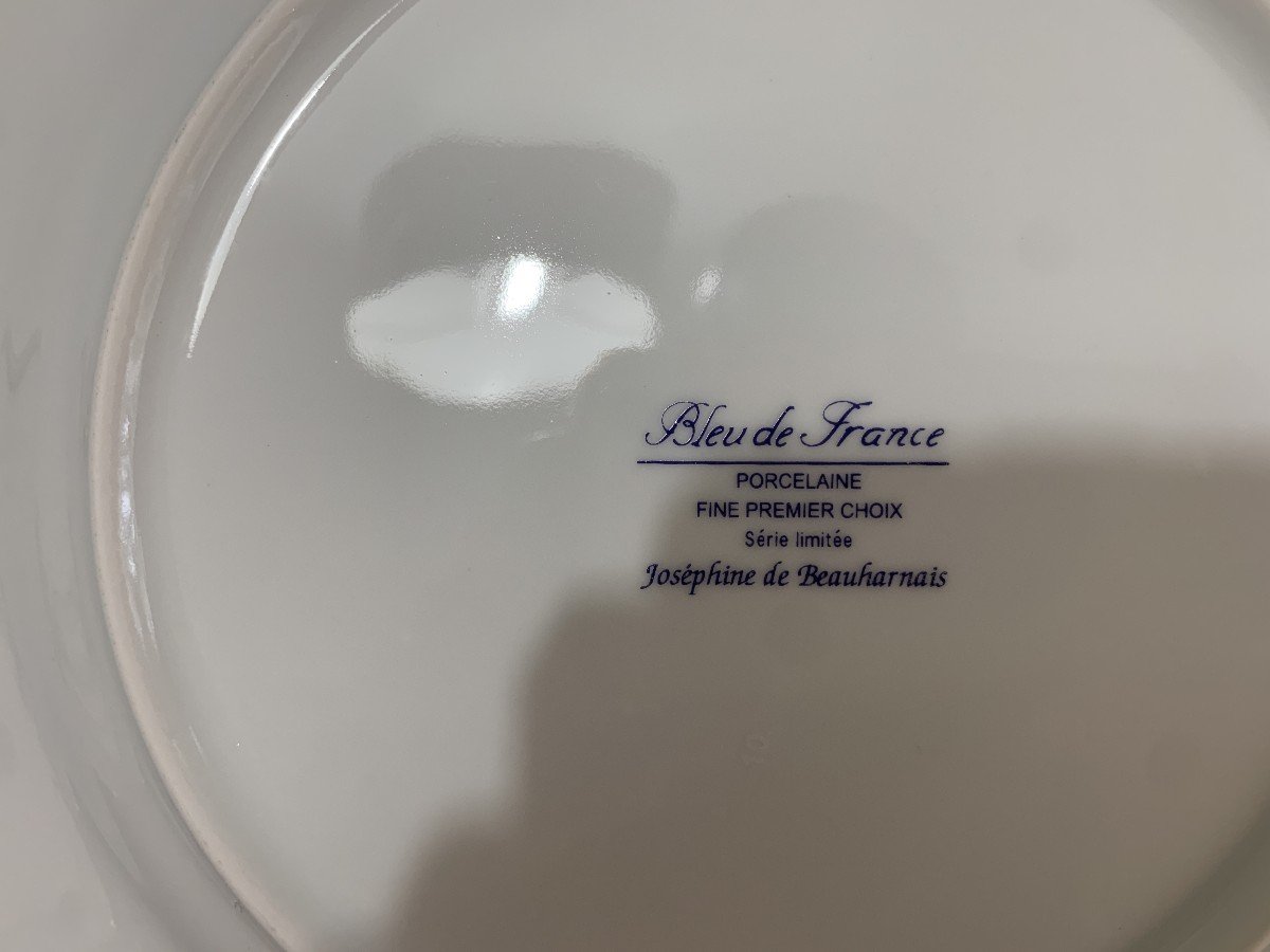 Limited Edition Blue Of France Porcelain Dinner Service Joséphine De Beauharnais-photo-1