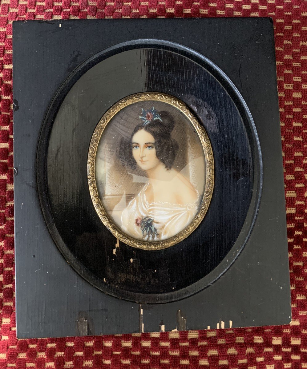  Miniature On Ivory "lady Of Quality" -photo-2