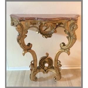 Console In Golden Wood Louis XV