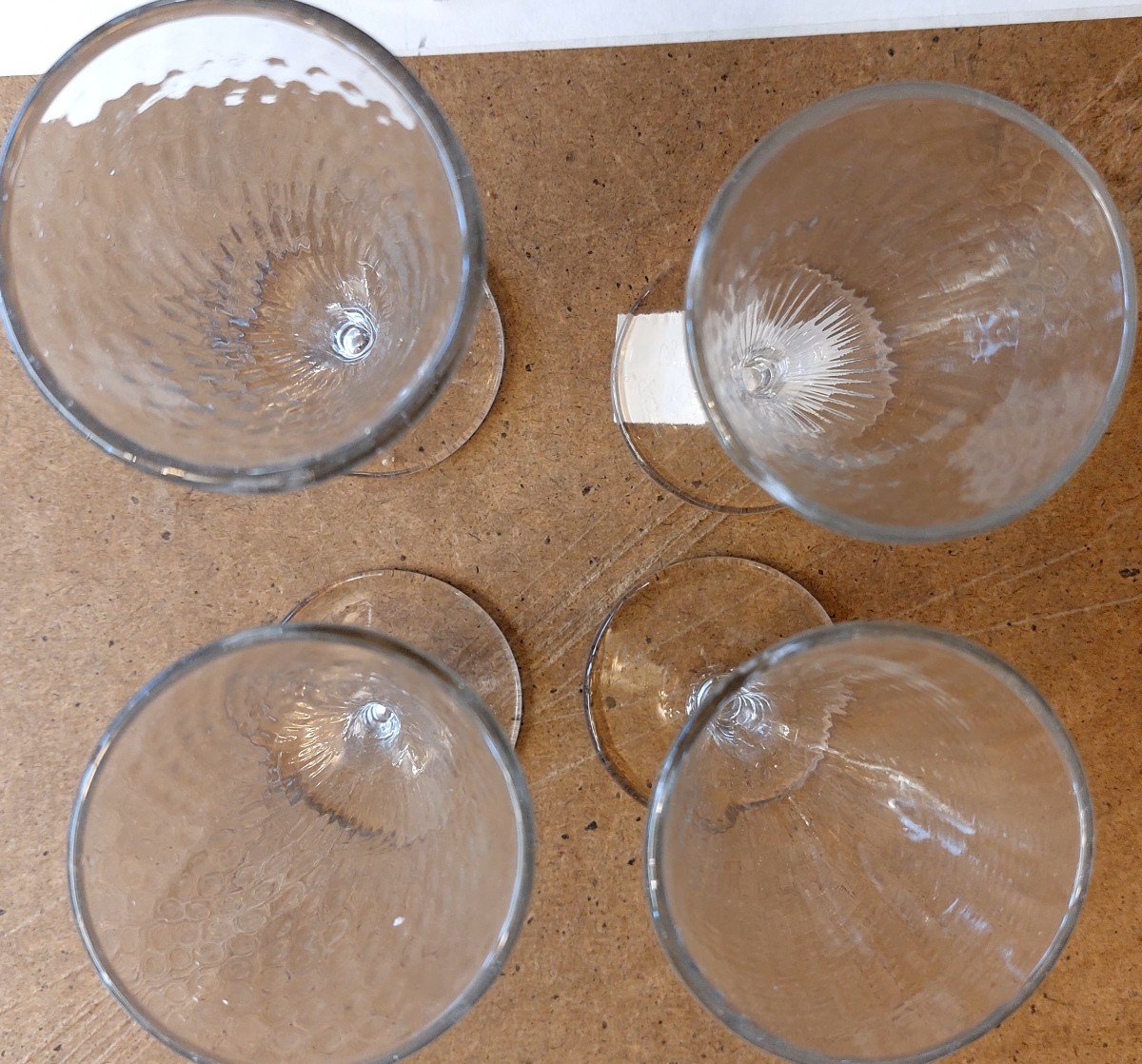 4 Verres De Champagne " Inpossible " XVIIIème-photo-2