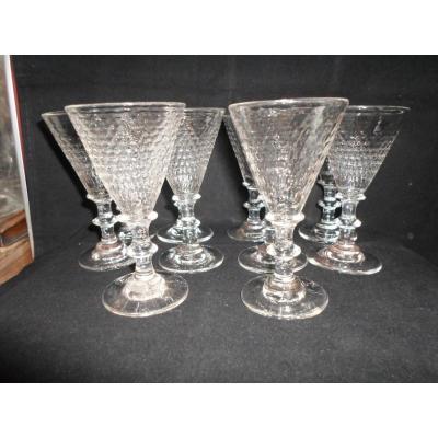 10 Crystal Glasses Nineteenth