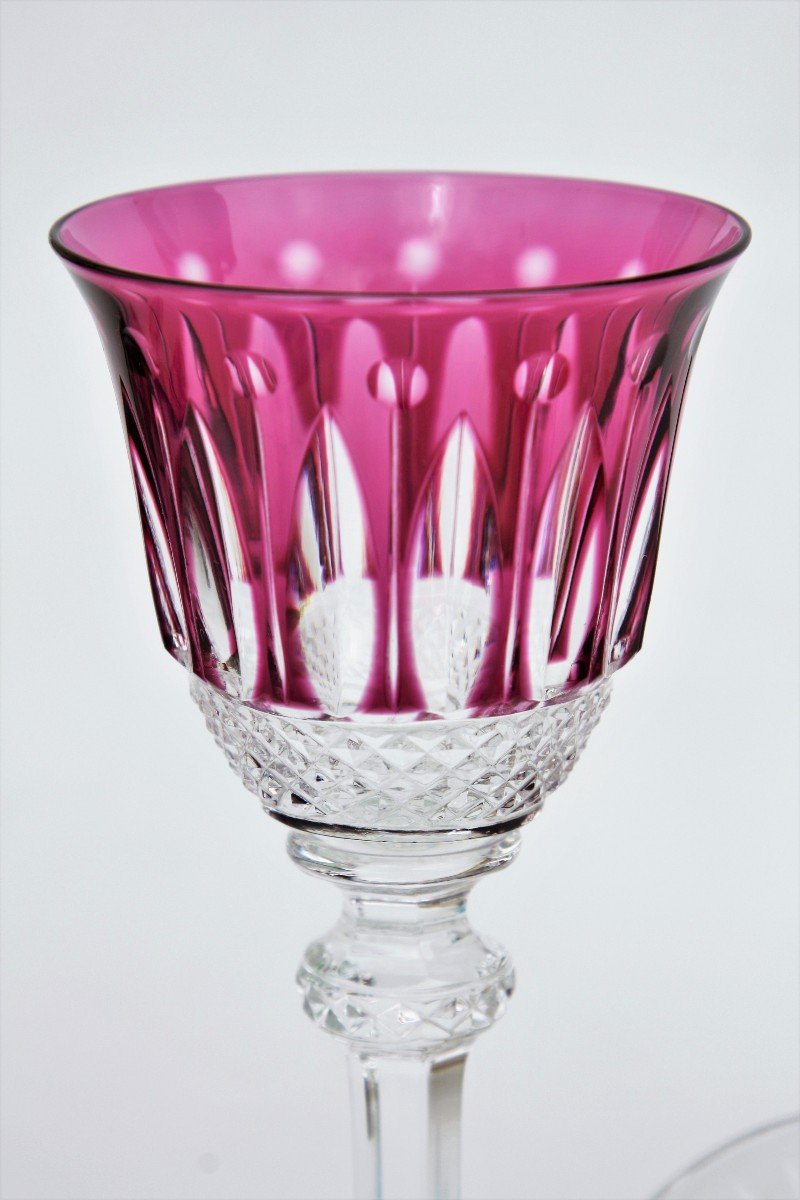 St Louis Crystal Aperitif Glass, Tommy Amethyst Model-photo-2