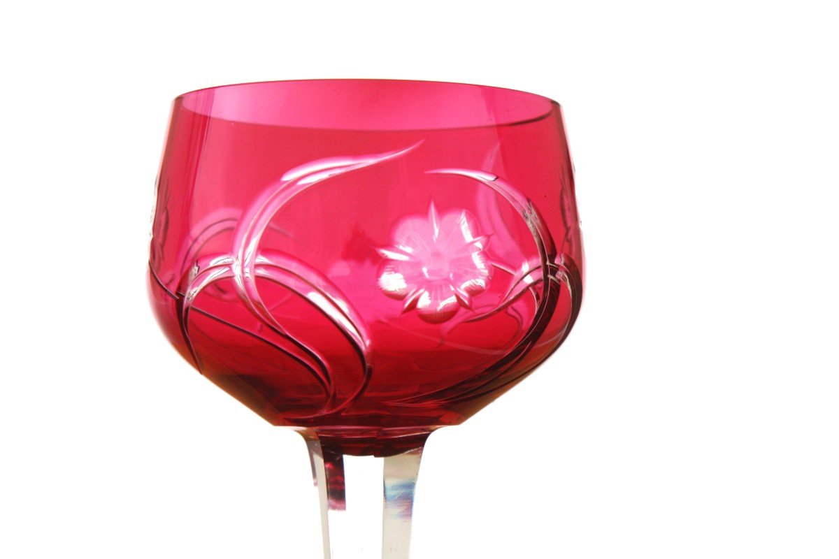 Set De 2 Verres à Vin Du Rhin En Cristal De Baccarat Modèle S1137-photo-6
