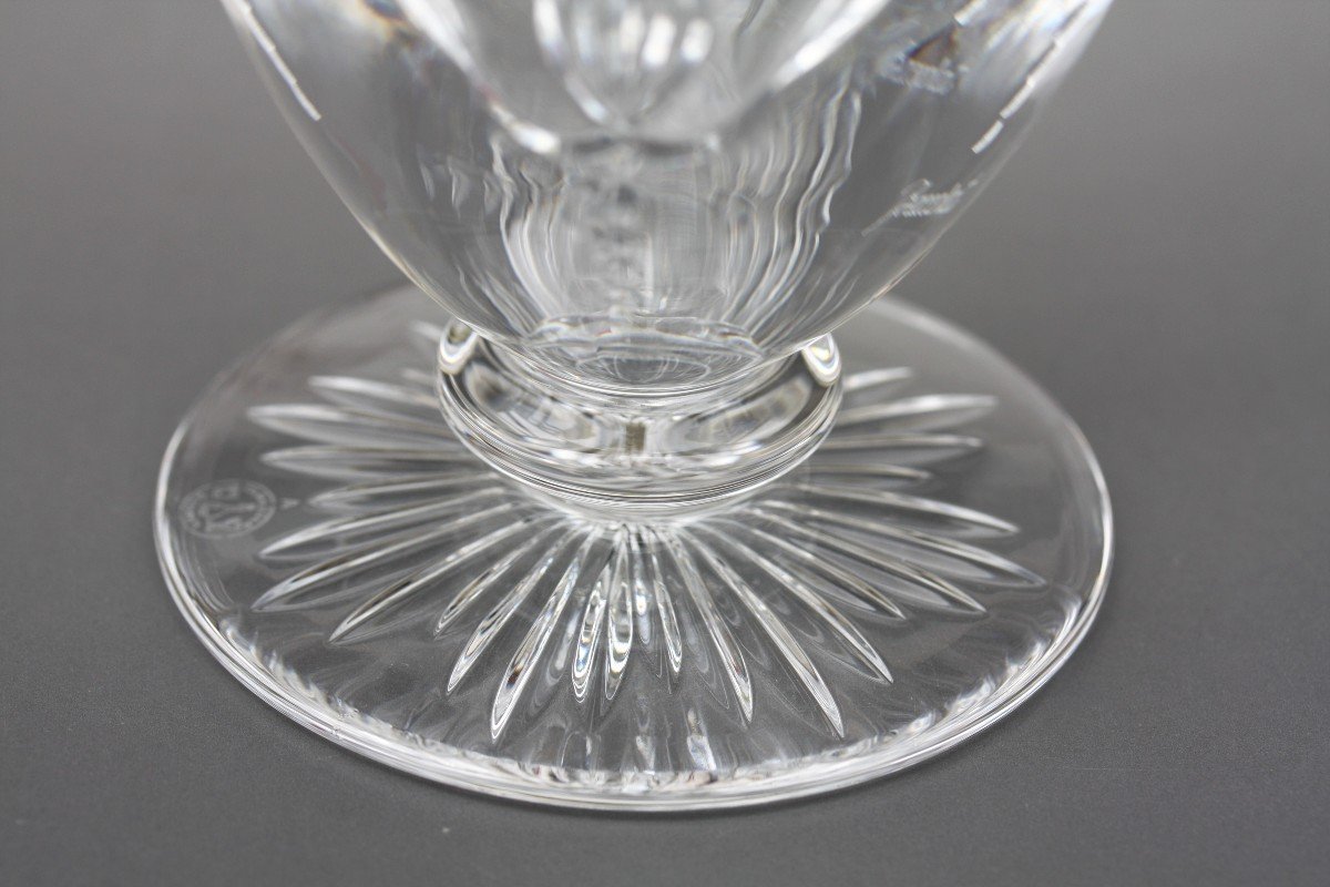 Rare Wine Decanter In Baccarat Crystal, Marennes Model-photo-6