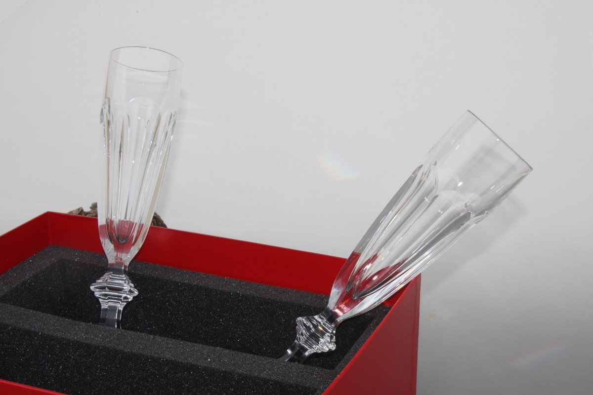 Coffret De 2 Grandes Flûtes Baccarat Harcourt-photo-6