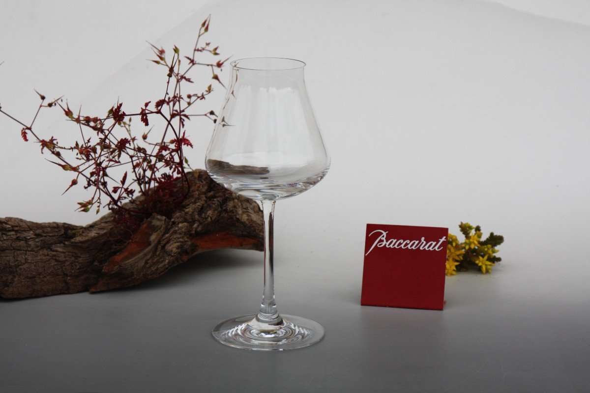 Large Wine Glass In Baccarat Crystal, Château Model