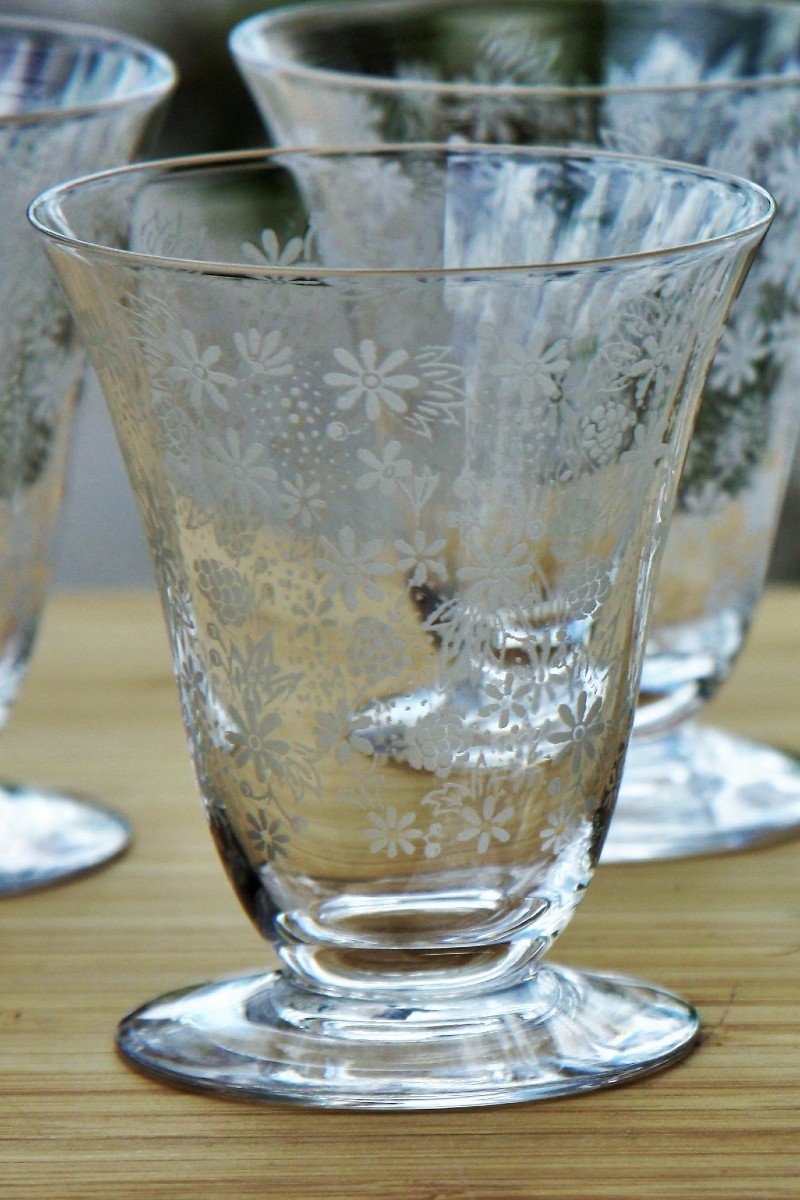 Set De 3 Verres à Apéritif En Cristal De Baccarat Modèle Elisabeth-photo-2