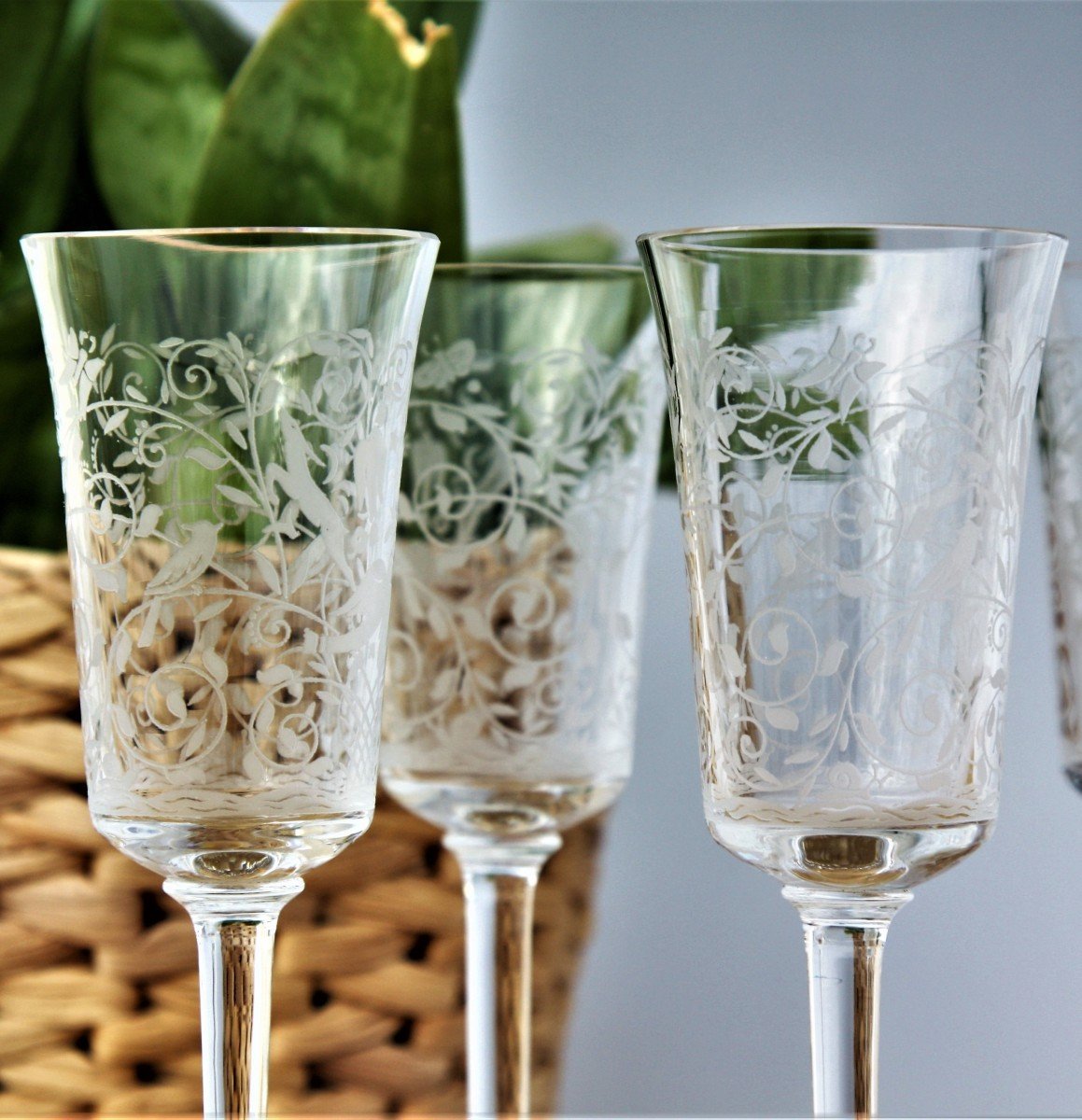 Set Of 3 Aperitif Glasses In Baccarat Crystal, Leillah Model-photo-3