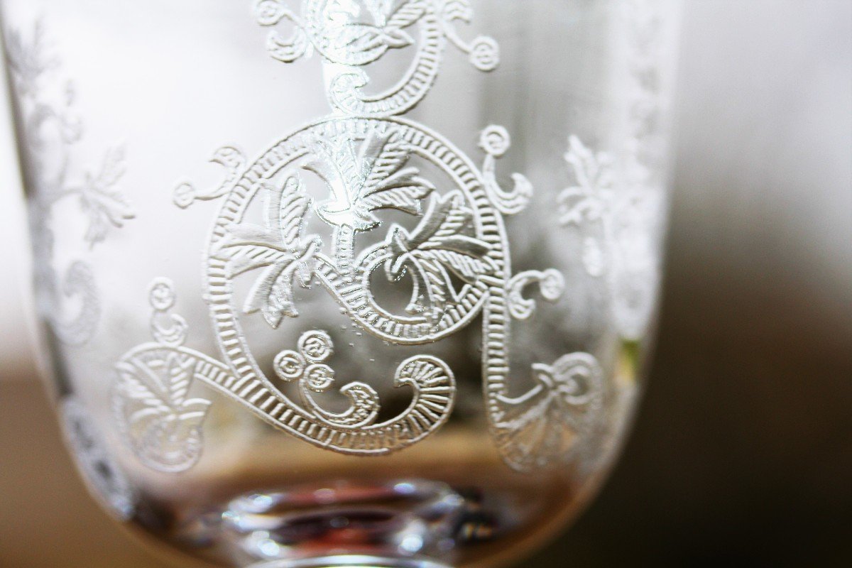 Set de 6 verres à vin n°4 en cristal de Baccarat modèle Lafayette-photo-4