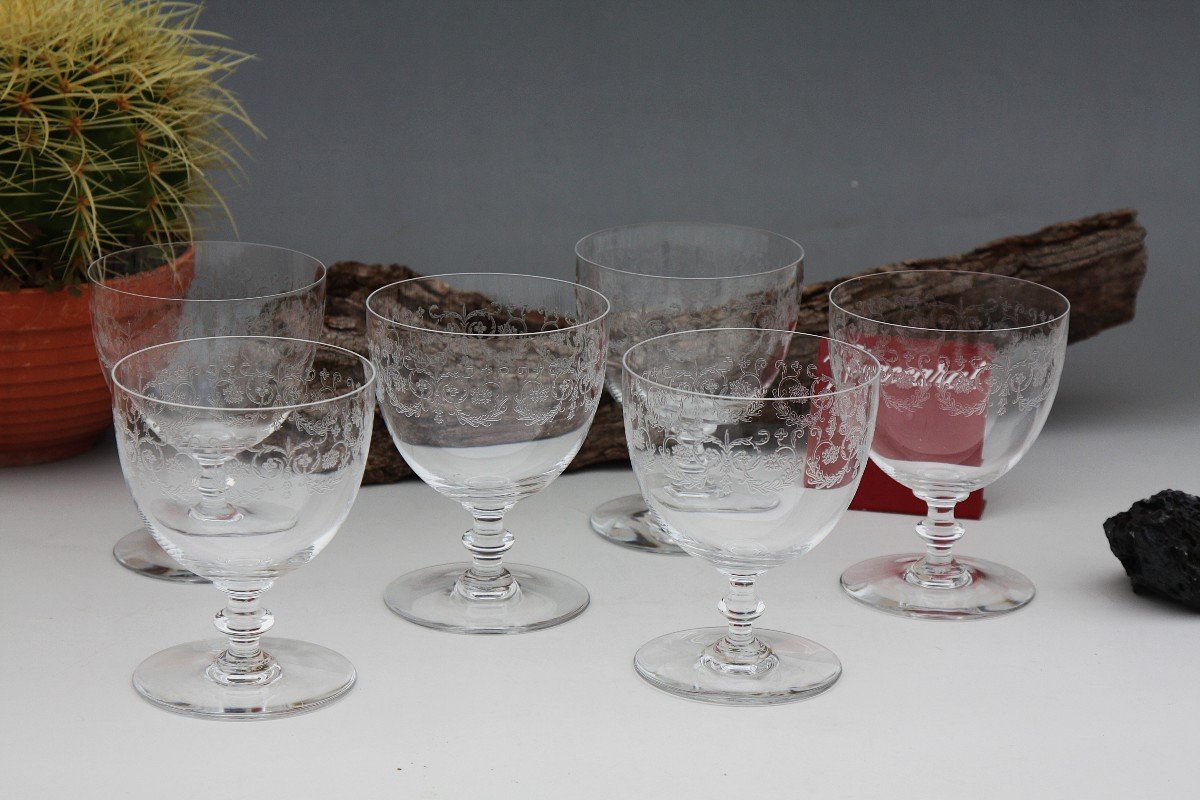 Set De 6 Verres à Eau En Cristal De Baccarat Modèle Camilla