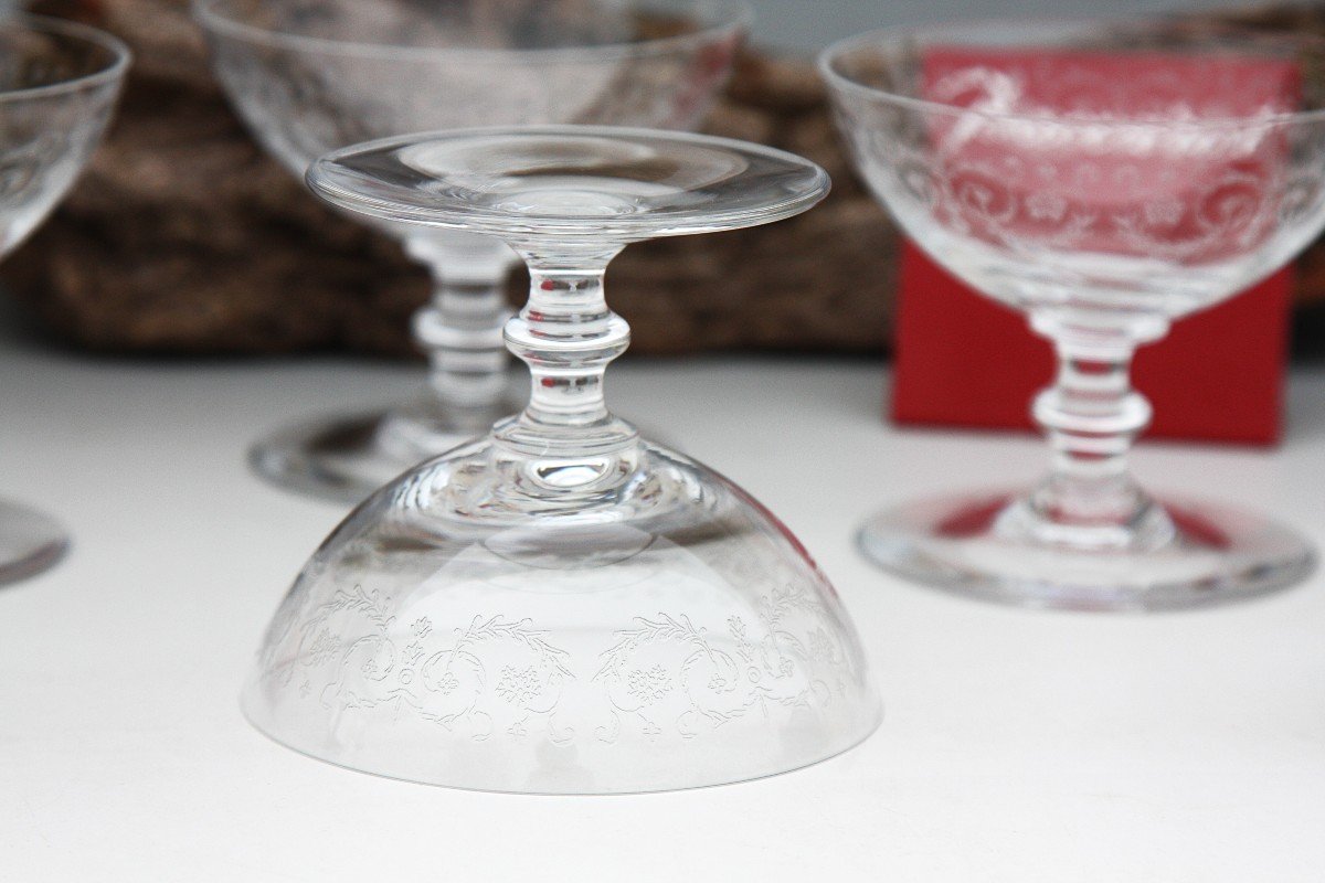 Set De 6 Coupes à Champagne En Cristal De Baccarat, Modèle Camilla-photo-2