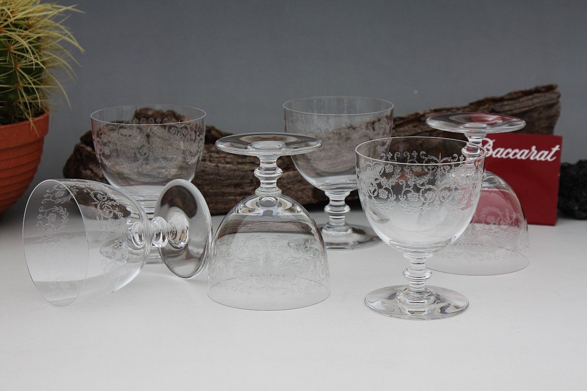 Set De 6 Verres à Vin N°3 En Cristal De Baccarat Modèle Camilla-photo-3