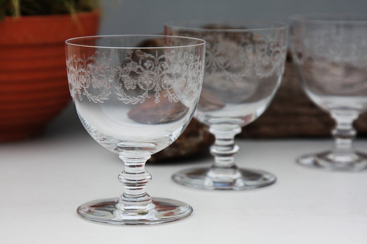 Set De 6 Verres à Vin N°4 En Cristal De Baccarat Modèle Camilla-photo-2