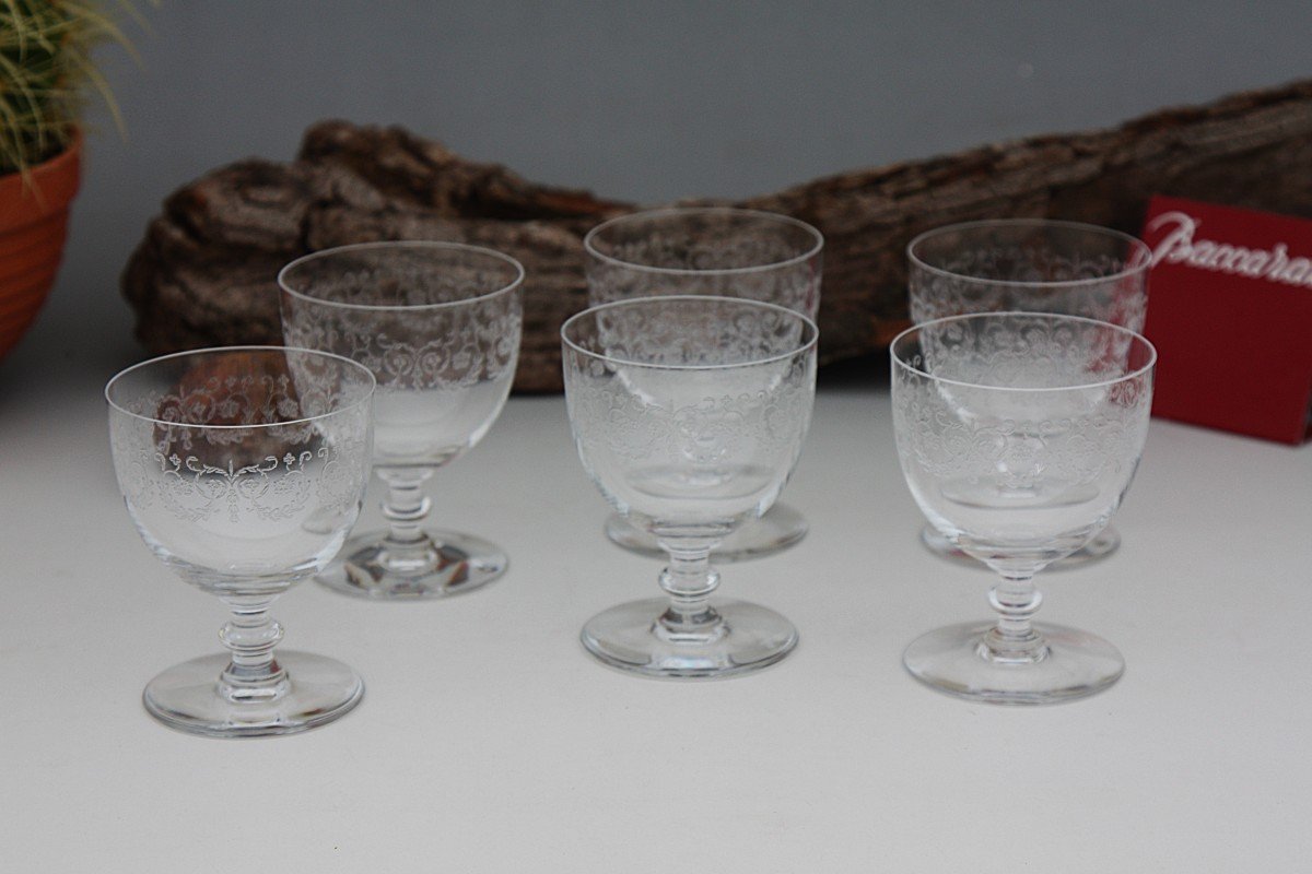 Set De 6 Verres à Vin N°4 En Cristal De Baccarat Modèle Camilla-photo-1