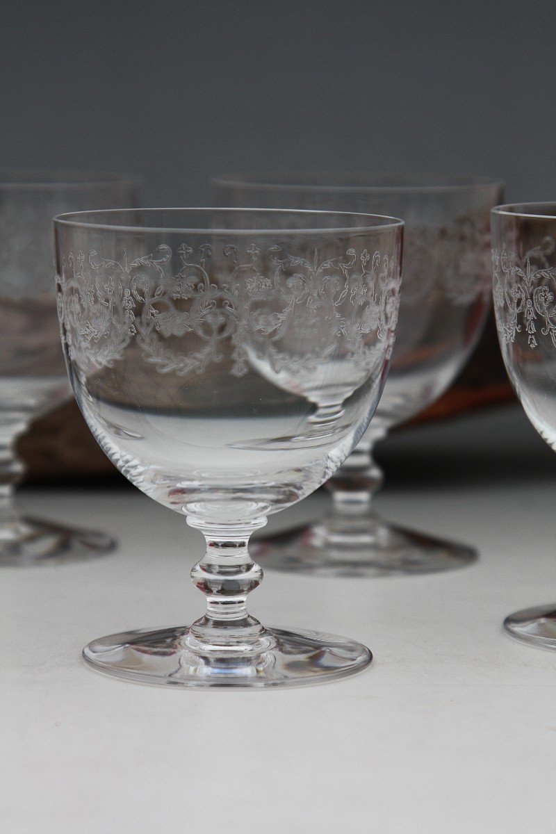 Set De 6 Verres à Vin N°4 En Cristal De Baccarat Modèle Camilla-photo-2