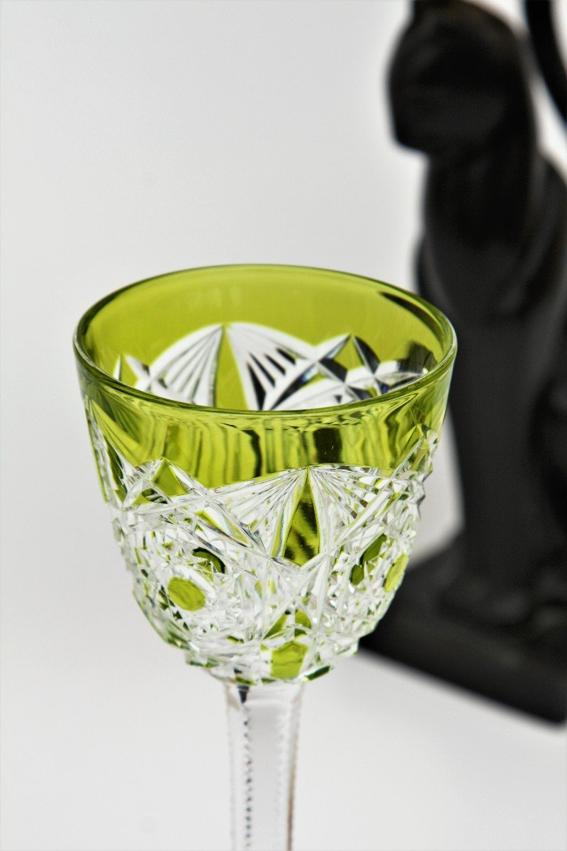 Baccarat Crystal Roemer Glass, Lagny Mousse Model-photo-2