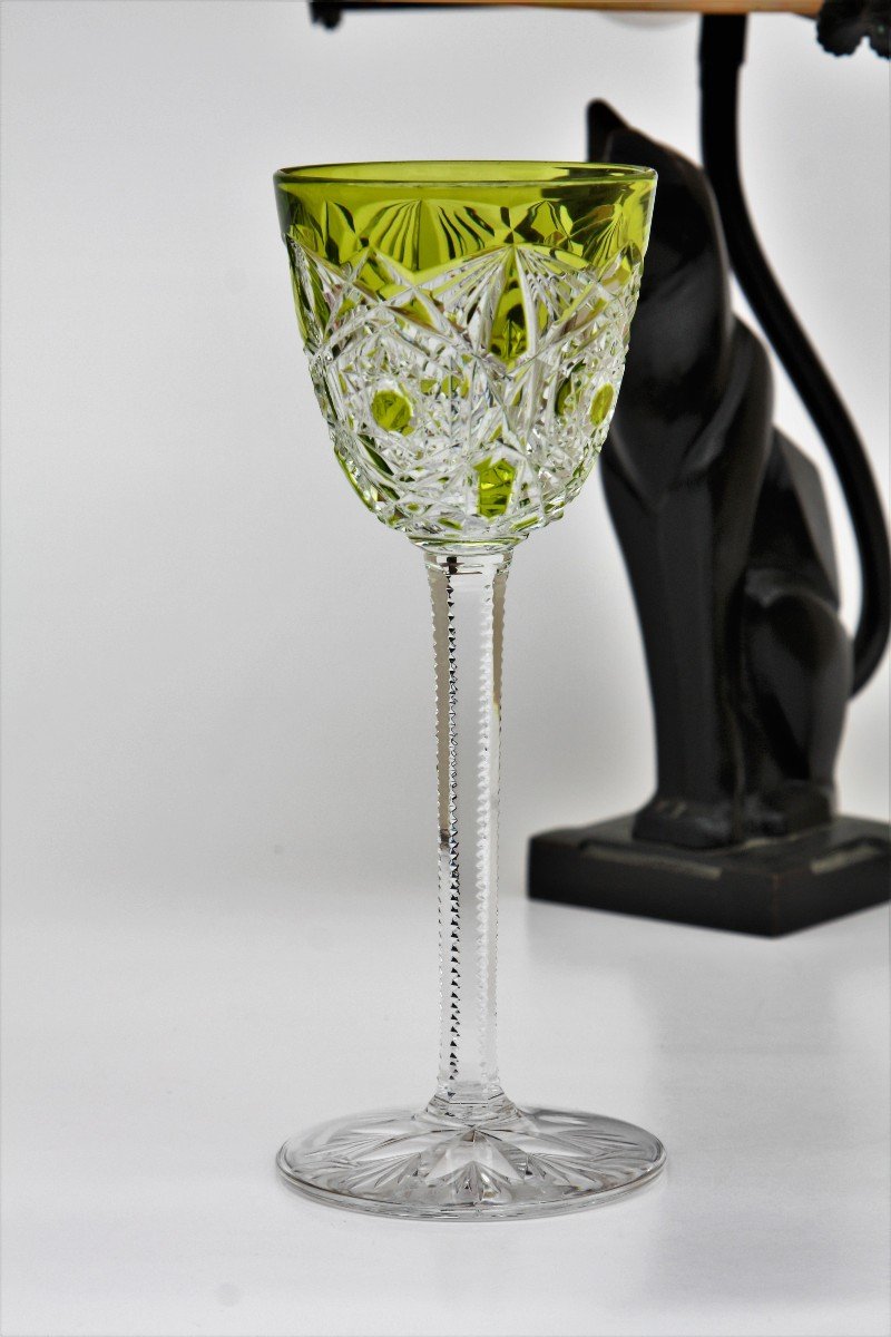 Baccarat Crystal Roemer Glass, Lagny Mousse Model-photo-1