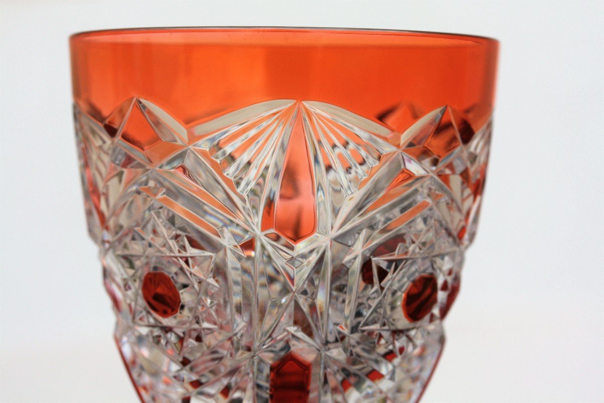 Set De 6 Verres à Vin Du Rhin En Cristal De Baccarat Modèle Lagny-photo-6