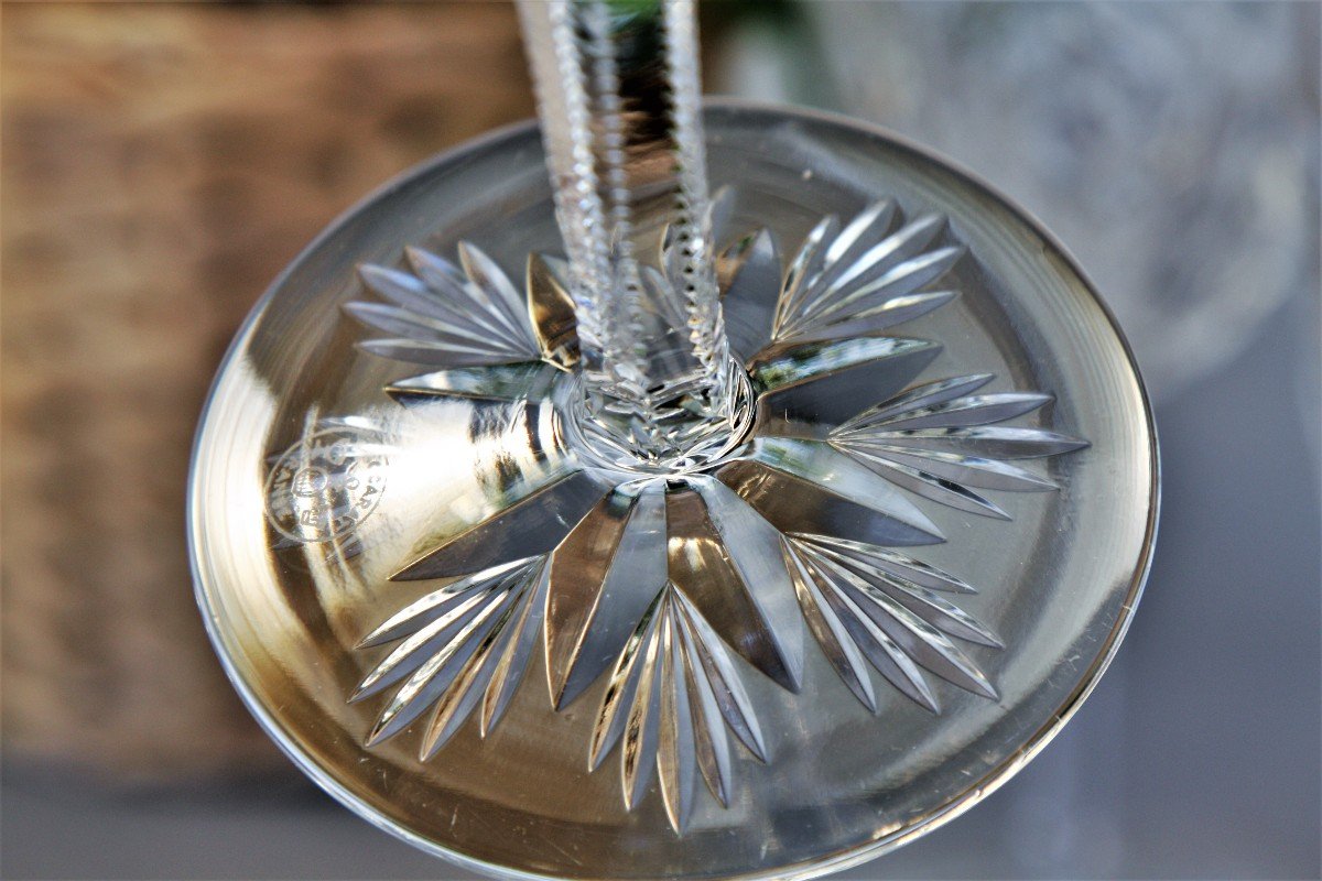 Set De 6 Verres à Eau En Cristal De Baccarat, Modèle Lagny-photo-1