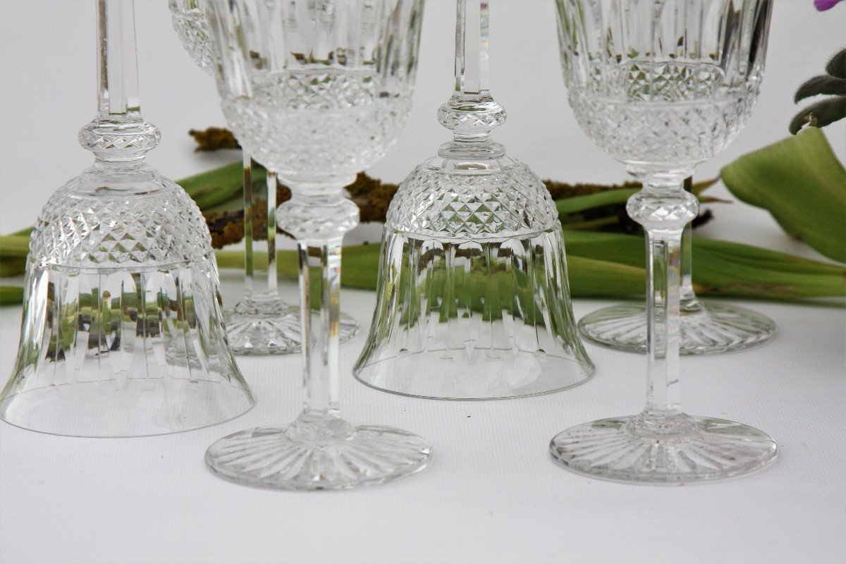 Set Of 6 Water Glasses In Saint Louis Crystal, Tommy Model-photo-5