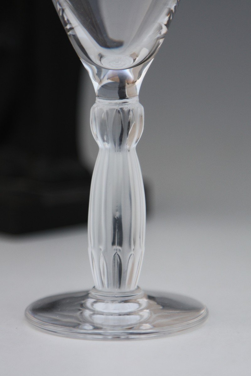 Set De 2 Flûtes à Champagne En Cristal De Lalique Modèle Louqsor-photo-2