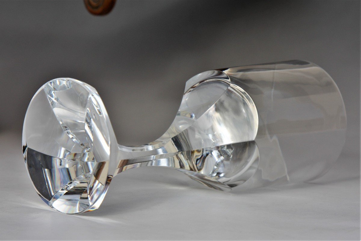 Set Of 2 Water Glasses In Baccarat Crystal, Narcisse Model-photo-3