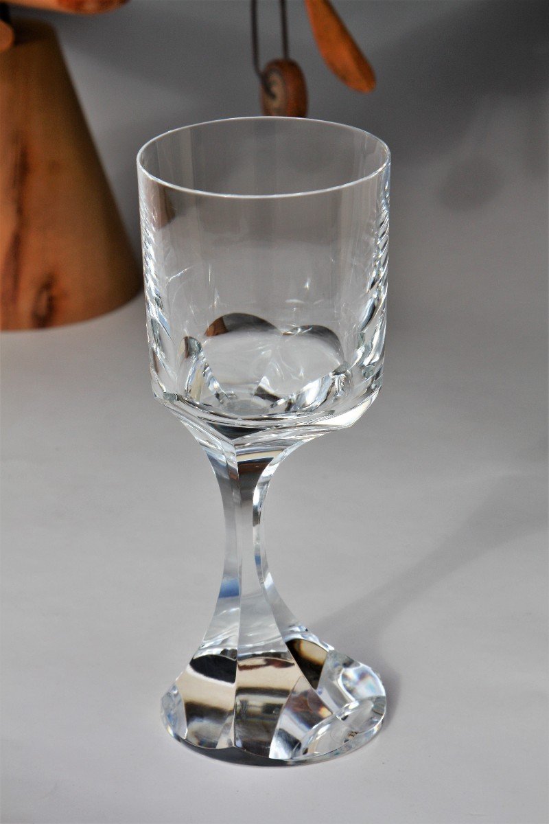 Set Of 2 Water Glasses In Baccarat Crystal, Narcisse Model-photo-4