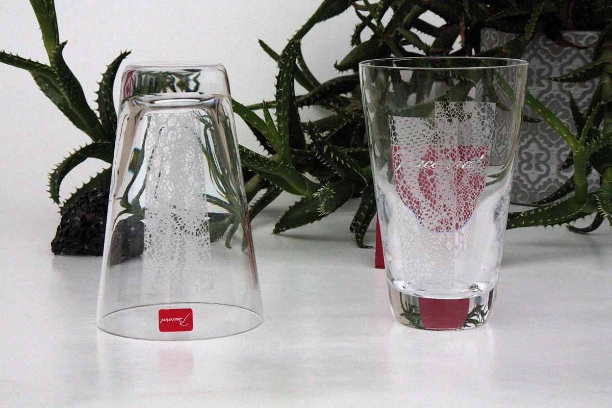 Set Of 2 Baccarat Crystal Water Glasses, Dionysos Model-photo-2