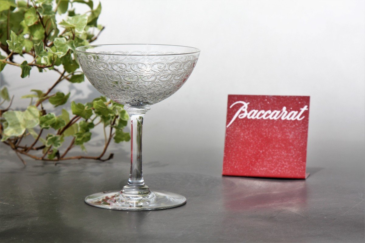 Baccarat Crystal Champagne Glass, Combourg Model