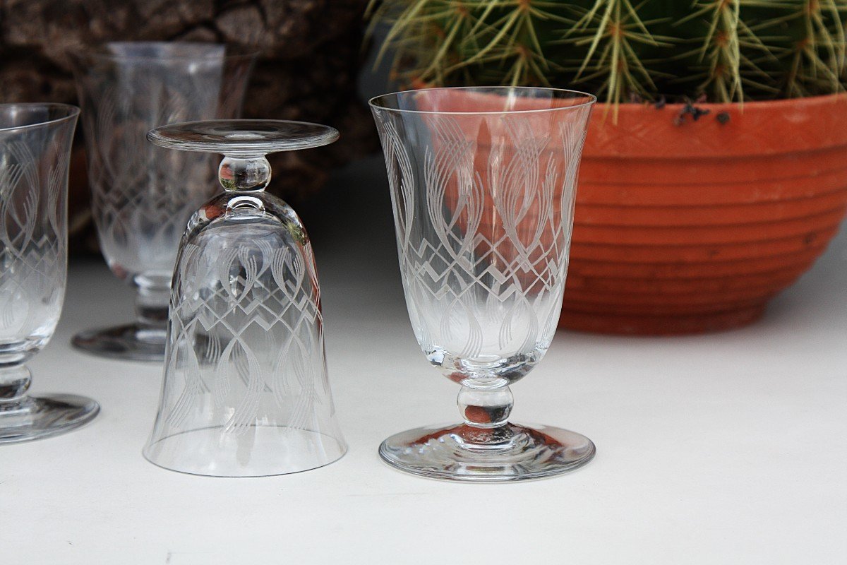 Set Of 8 Baccarat Glasses, Wine And Aperitif-photo-3