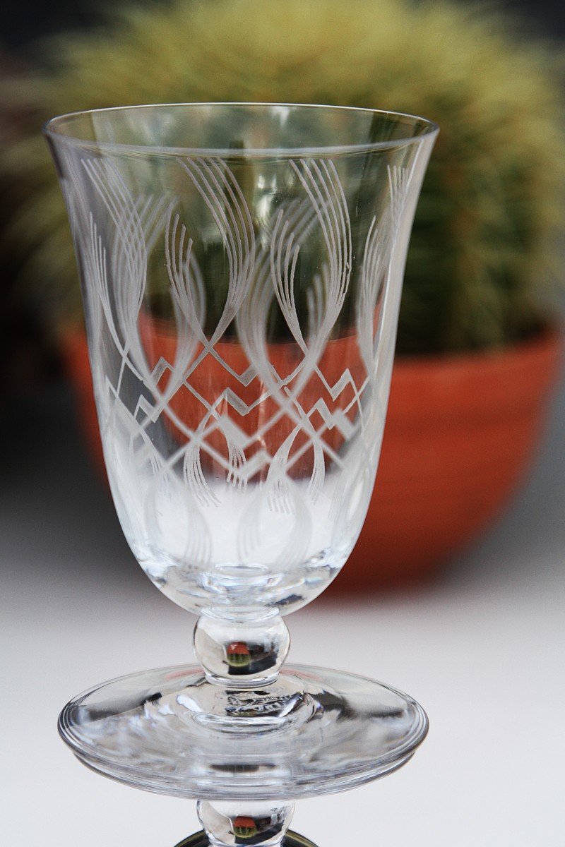 Set Of 8 Baccarat Glasses, Wine And Aperitif-photo-4