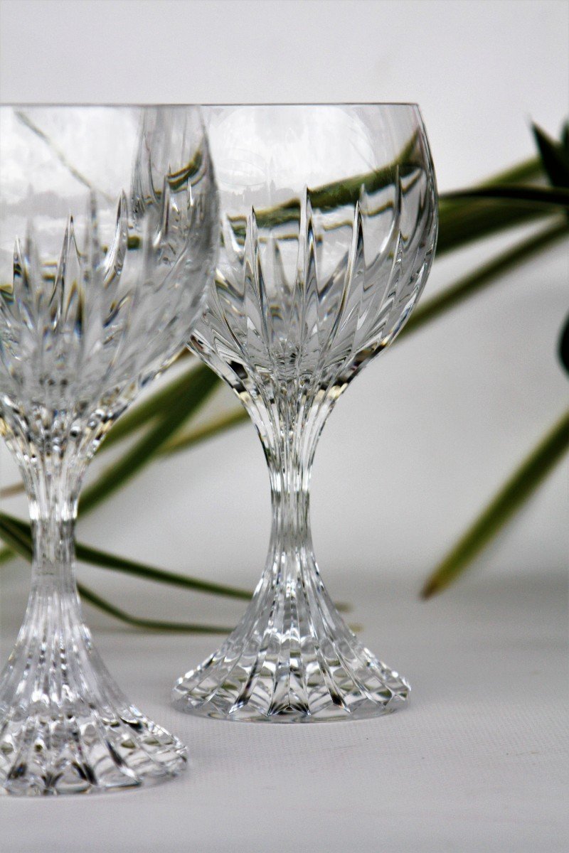 Set De 2 Verres à Eau En Cristal De Baccarat Modèle Massena-photo-1