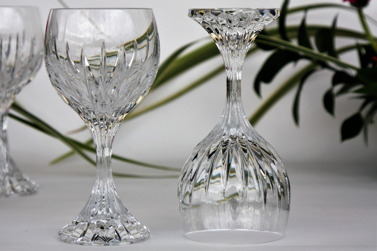 Set De 2 Verres à Eau En Cristal De Baccarat Modèle Massena