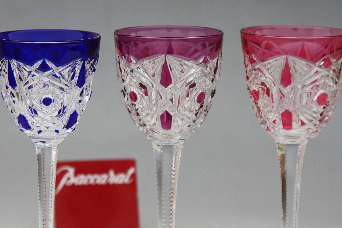 Set Of 5 Baccarat Lagny Roemer Glasses-photo-2