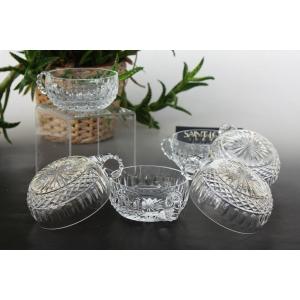 Set Of 6 Cups With  Handles In St Louis Crystal, Tommy Model