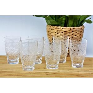 Set Of 6 Champagne Flutes In Baccarat Crystal, Gouvieux Model