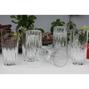 Set Of 6 Long Drink Glasses In Baccarat Crystal, Rotary Model