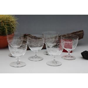 Set De 6 Verres à Eau En Cristal De Baccarat Modèle Camilla