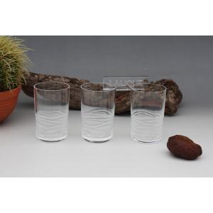 Set De 3 Verres à Whisky En Cristal De Lalique, Modèle Caryota 11 Cm