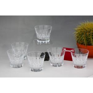 Set De 6 Verres à Whisky En Cristal De Baccarat Modèle Etna