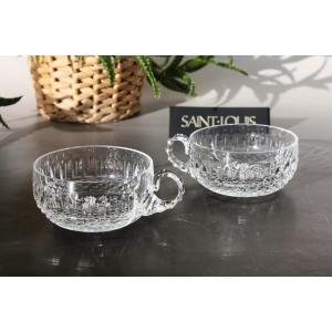 Set Of 2 Saint-louis Crystal Cups, Tommy Model