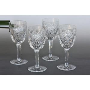 Set De 4 Verres à Eau Cristal Saint Louis Modèle Florence