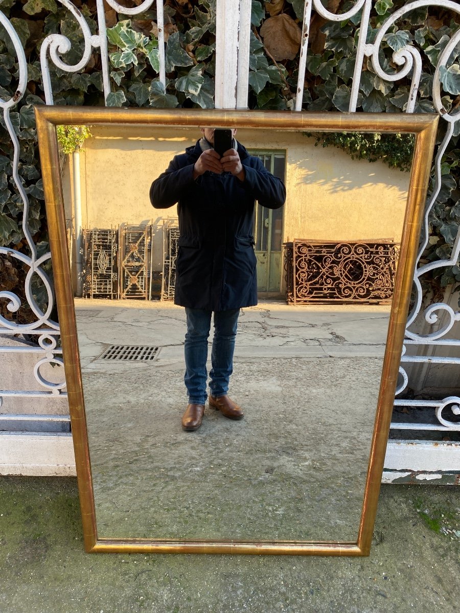 Golden Rectangular Mirror Late Nineteenth-photo-1