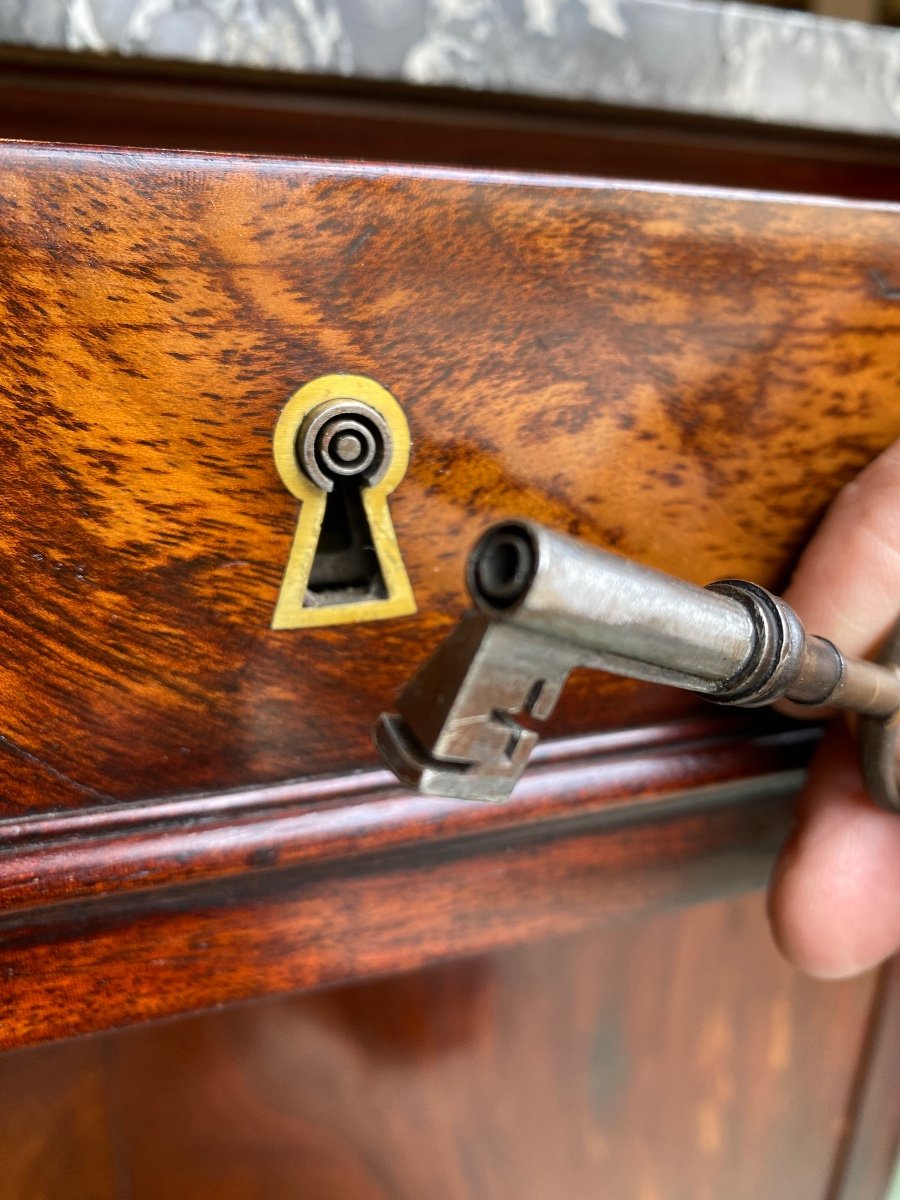 Stamped Restoration Period Furniture, In Mahogany, Bronze Claw Feet -photo-1